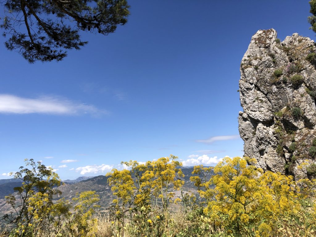 Caltabellotta - Vista verso Nord e Ferla in fiore